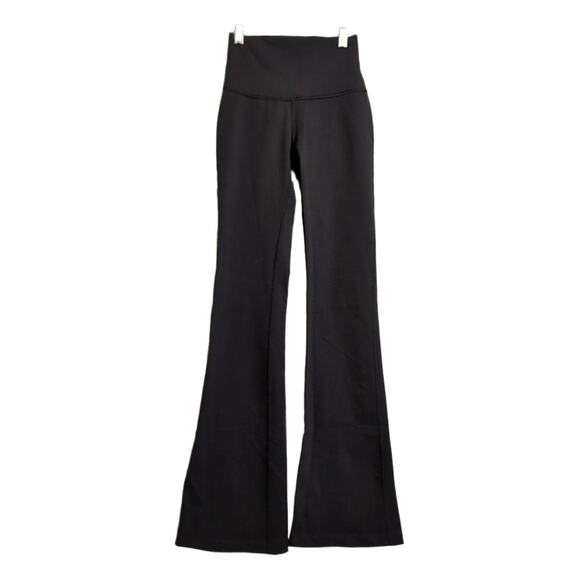 Lululemon Black Groove Nulu High-Waisted Flared Yoga Activewear Pants Size 2 - Picture 1 of 8